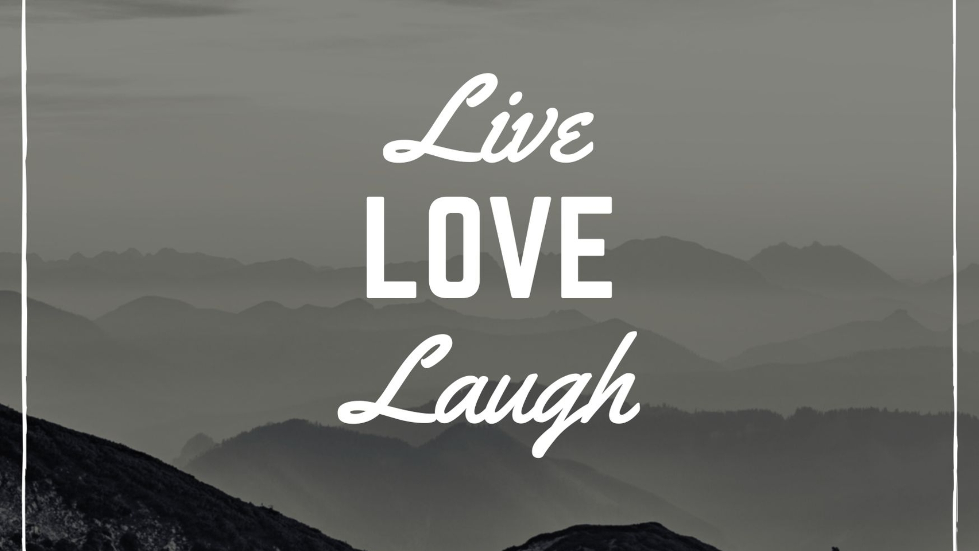 Black and White Mountain Picture Life Quote Postcard