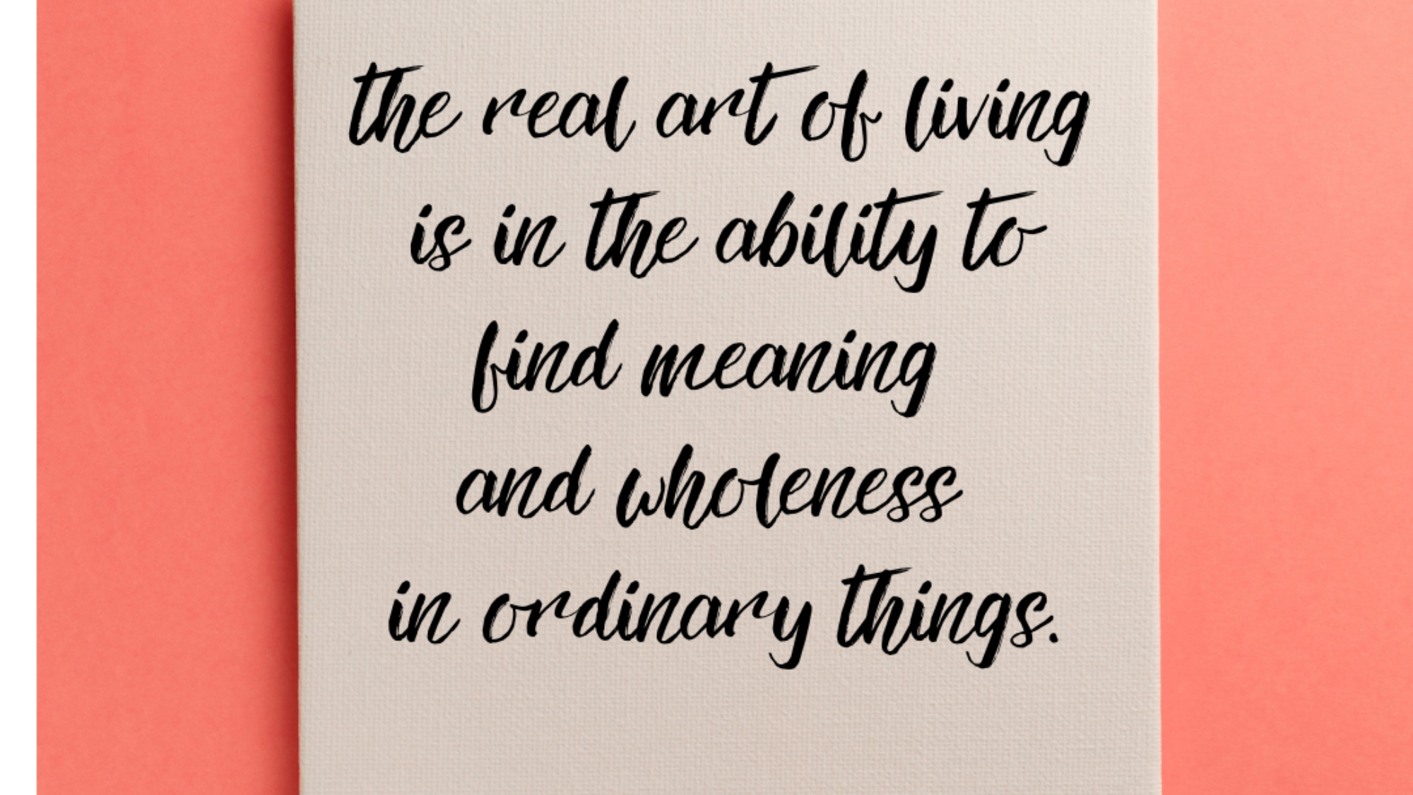 IGthe real art of living